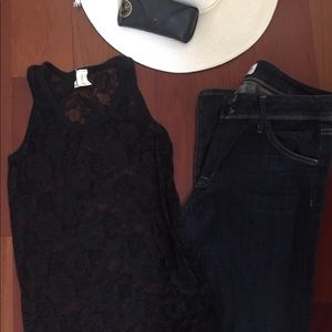 Sheer Tank - Roses - Small - Sexy